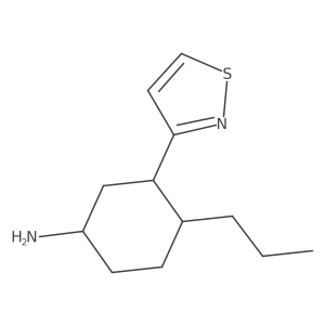 4-Propyl-3-(1,2-thiazol-3-yl)cyclohexan-1-amine Structure