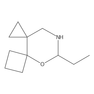 9-Ethyl-8-oxa-10-azadispiro[2.0.3^{4}.4^{3}]undecane结构式