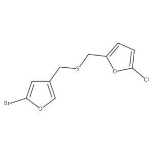 2-({[(5-Bromofuran-3-yl)methyl]sulfanyl}methyl)-5-chlorofuran结构式