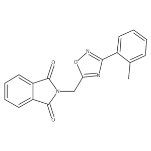 2-[[3-(2-Methylphenyl)-1,2,4-oxadiazol-5-yl]methyl]-1H-isoindole-1,3(2H)-dione Structure