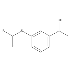 (1R)-1-{3-[(difluoromethyl)sulfanyl]phenyl}ethan-1-ol结构式