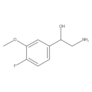 (1S)-2-amino-1-(4-fluoro-3-methoxyphenyl)ethan-1-ol Structure