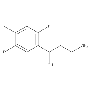(1S)-3-amino-1-(2,5-difluoro-4-methylphenyl)propan-1-ol结构式