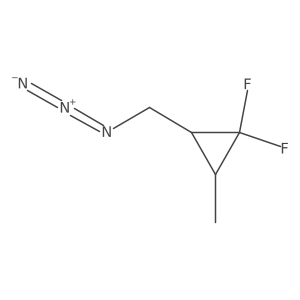 (2S,3R)-2-(Azidomethyl)-1,1-difluoro-3-methylcyclopropane Structure