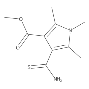methyl 4-carbamothioyl-1,2,5-trimethyl-1H-pyrrole-3-carboxylate结构式