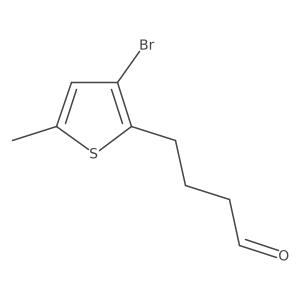 4-(3-Bromo-5-methylthiophen-2-yl)butanal Structure
