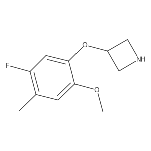 3-(5-Fluoro-2-methoxy-4-methylphenoxy)azetidine结构式