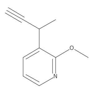 3-(But-3-yn-2-yl)-2-methoxypyridine结构式
