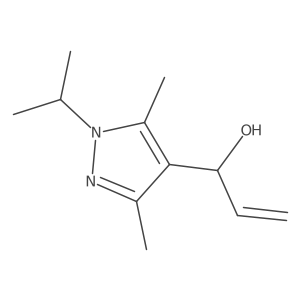 1-[3,5-dimethyl-1-(propan-2-yl)-1H-pyrazol-4-yl]prop-2-en-1-ol结构式