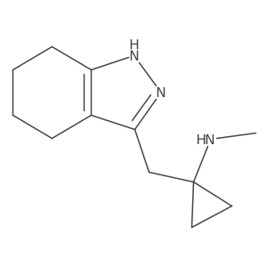 N-methyl-1-[(4,5,6,7-tetrahydro-1H-indazol-3-yl)methyl]cyclopropan-1-amine Structure
