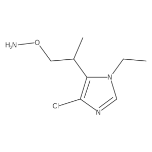 O-[2-(4-chloro-1-ethyl-1H-imidazol-5-yl)propyl]hydroxylamine结构式
