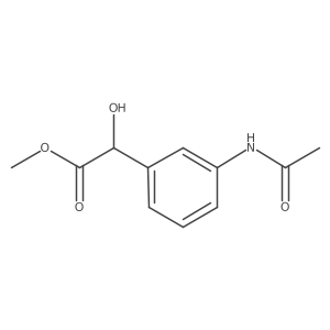 Methyl 2-(3-acetamidophenyl)-2-hydroxyacetate结构式