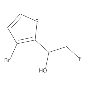 1-(3-Bromothiophen-2-yl)-2-fluoroethan-1-ol结构式