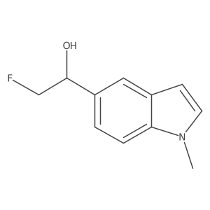 2-fluoro-1-(1-methyl-1H-indol-5-yl)ethan-1-ol Structure