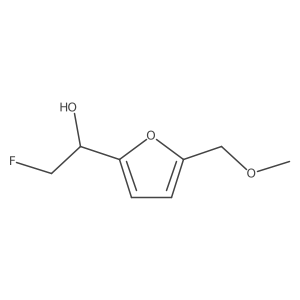 2-Fluoro-1-[5-(methoxymethyl)furan-2-yl]ethan-1-ol结构式