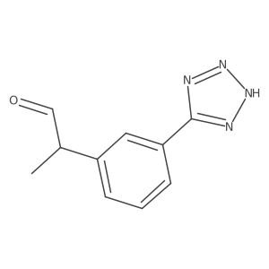 2-[3-(1H-1,2,3,4-tetrazol-5-yl)phenyl]propanal结构式