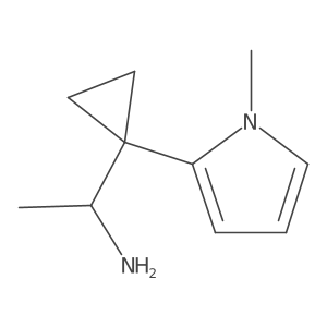 1-[1-(1-methyl-1H-pyrrol-2-yl)cyclopropyl]ethan-1-amine Structure