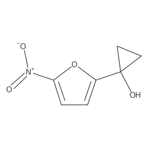 1-(5-Nitrofuran-2-yl)cyclopropan-1-ol结构式