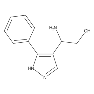 2-amino-2-(3-phenyl-1H-pyrazol-4-yl)ethan-1-ol Structure