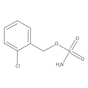 (2-Chlorophenyl)methyl sulfamate结构式
