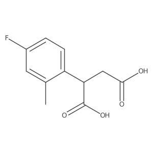 2-(4-Fluoro-2-methylphenyl)butanedioic acid结构式