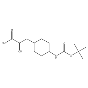 3-(4-{[(Tert-butoxy)carbonyl]amino}cyclohexyl)-2-hydroxypropanoic acid结构式