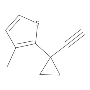 2-(1-Ethynylcyclopropyl)-3-methylthiophene Structure