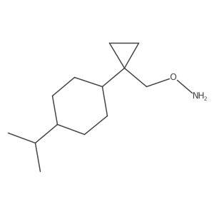 O-({1-[4-(propan-2-yl)cyclohexyl]cyclopropyl}methyl)hydroxylamine结构式