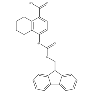 4-(9H-Fluoren-9-ylmethoxycarbonylamino)-5,6,7,8-tetrahydronaphthalene-1-carboxylic acid Structure