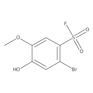 2-Bromo-4-hydroxy-5-methoxybenzene-1-sulfonyl fluoride Structure