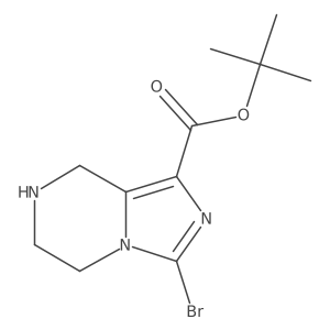 Tert-butyl 3-bromo-5,6,7,8-tetrahydroimidazo[1,5-a]pyrazine-1-carboxylate Structure