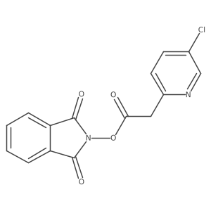 1,3-dioxo-2,3-dihydro-1H-isoindol-2-yl 2-(5-chloropyridin-2-yl)acetate结构式