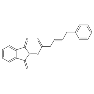 1,3-dioxo-2,3-dihydro-1H-isoindol-2-yl (3E)-5-phenylpent-3-enoate结构式