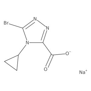 sodium 5-bromo-4-cyclopropyl-4H-1,2,4-triazole-3-carboxylate Structure
