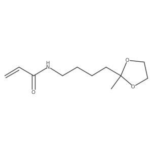 N-[4-(2-Methyl-1,3-dioxolan-2-yl)butyl]prop-2-enamide结构式
