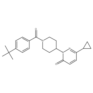 2-[1-(4-Tert-butylbenzoyl)piperidin-4-yl]-6-cyclopropyl-2,3-dihydropyridazin-3-one结构式