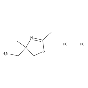 (2,4-Dimethyl-5H-1,3-thiazol-4-yl)methanamine;dihydrochloride Structure