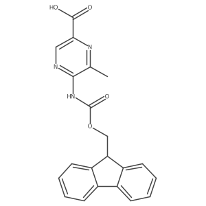 5-({[(9H-fluoren-9-yl)methoxy]carbonyl}amino)-6-methylpyrazine-2-carboxylic acid结构式