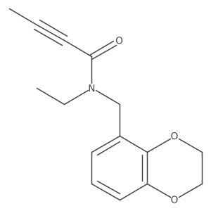 N-(2,3-Dihydro-1,4-benzodioxin-5-ylmethyl)-N-ethylbut-2-ynamide Structure