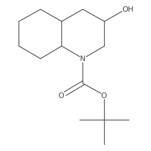 Tert-butyl 3-hydroxy-decahydroquinoline-1-carboxylate Structure
