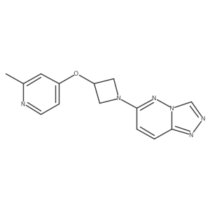 2-Methyl-4-[(1-{[1,2,4]triazolo[4,3-b]pyridazin-6-yl}azetidin-3-yl)oxy]pyridine结构式