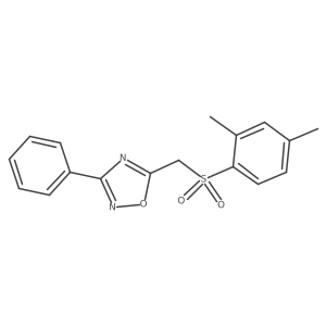 5-[(2,4-Dimethylbenzenesulfonyl)methyl]-3-phenyl-1,2,4-oxadiazole Structure