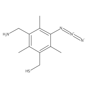 [3-(Aminomethyl)-5-azido-2,4,6-trimethylphenyl]methanethiol结构式