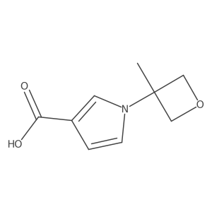 1-(3-methyl-3-oxetanyl)-1H-Pyrrole-3-carboxylic acid结构式