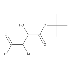 (2S,3R)-2-amino-4-(tert-butoxy)-3-hydroxy-4-oxobutanoic acid结构式