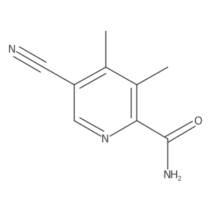 5-Cyano-3,4-dimethylpicolinamide结构式
