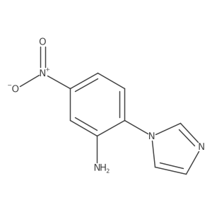 2-(1H-Imidazol-1-yl)-5-nitrobenzenamine Structure