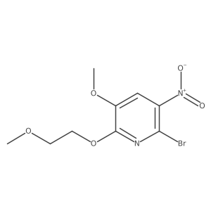 2-Bromo-5-methoxy-6-(2-methoxyethoxy)-3-nitropyridine Structure