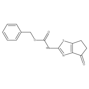 benzyl N-{4-oxo-4H,5H,6H-cyclopenta[d][1,3]thiazol-2-yl}carbamate结构式