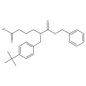 4-{[(Benzyloxy)carbonyl][(4-tert-butylphenyl)methyl]amino}butanoic acid Structure
